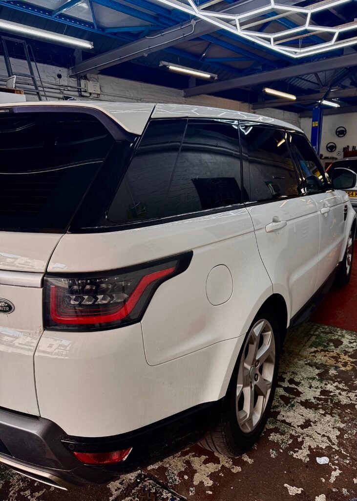 Range Rover rear window tint installation