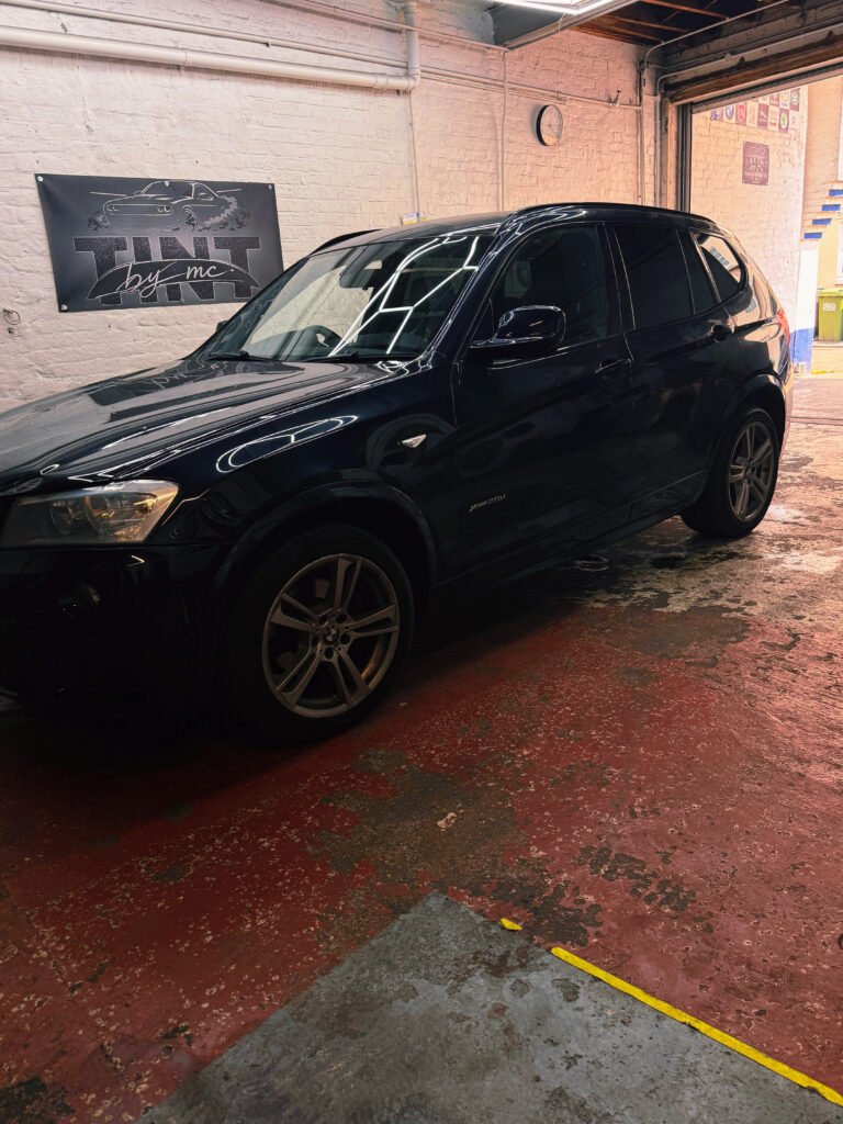 BMW X3 rear windows tinting